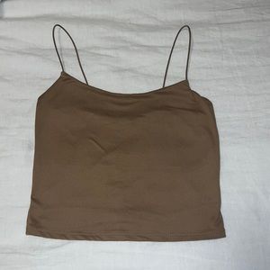 Tan crop top